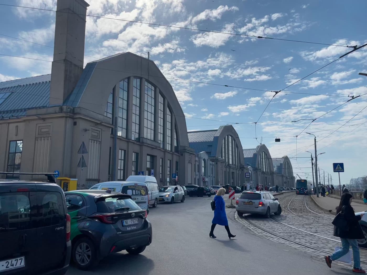 The Riga Central Market pavilions, built in former Zeppelin hangars