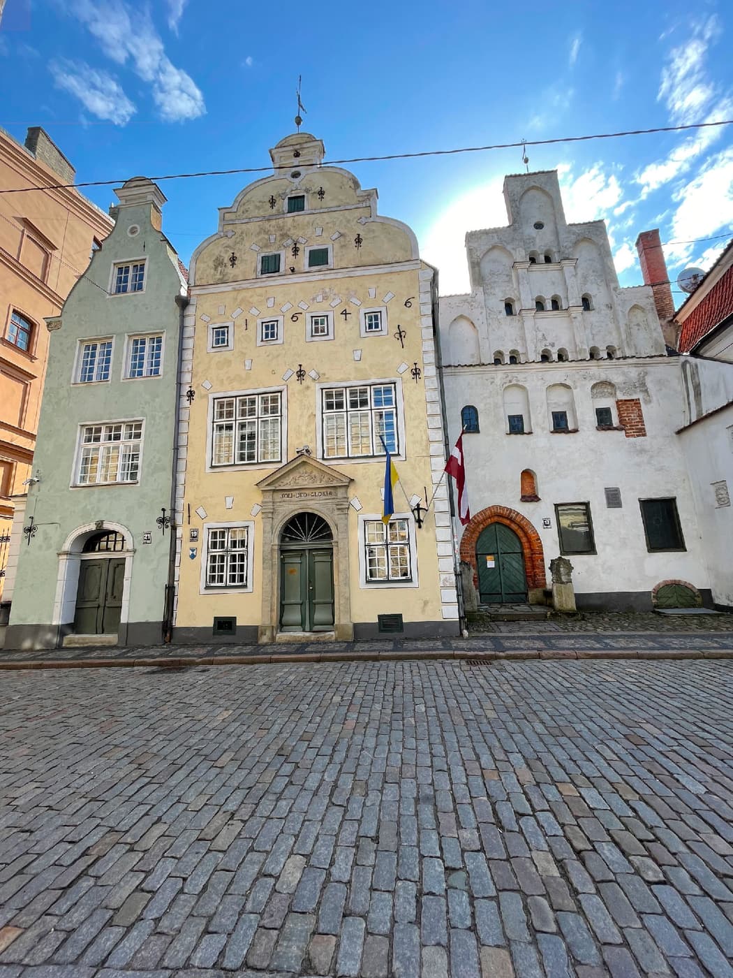 The Three Brothers, Riga's oldest medieval dwelling houses, on Mazā Pils iela